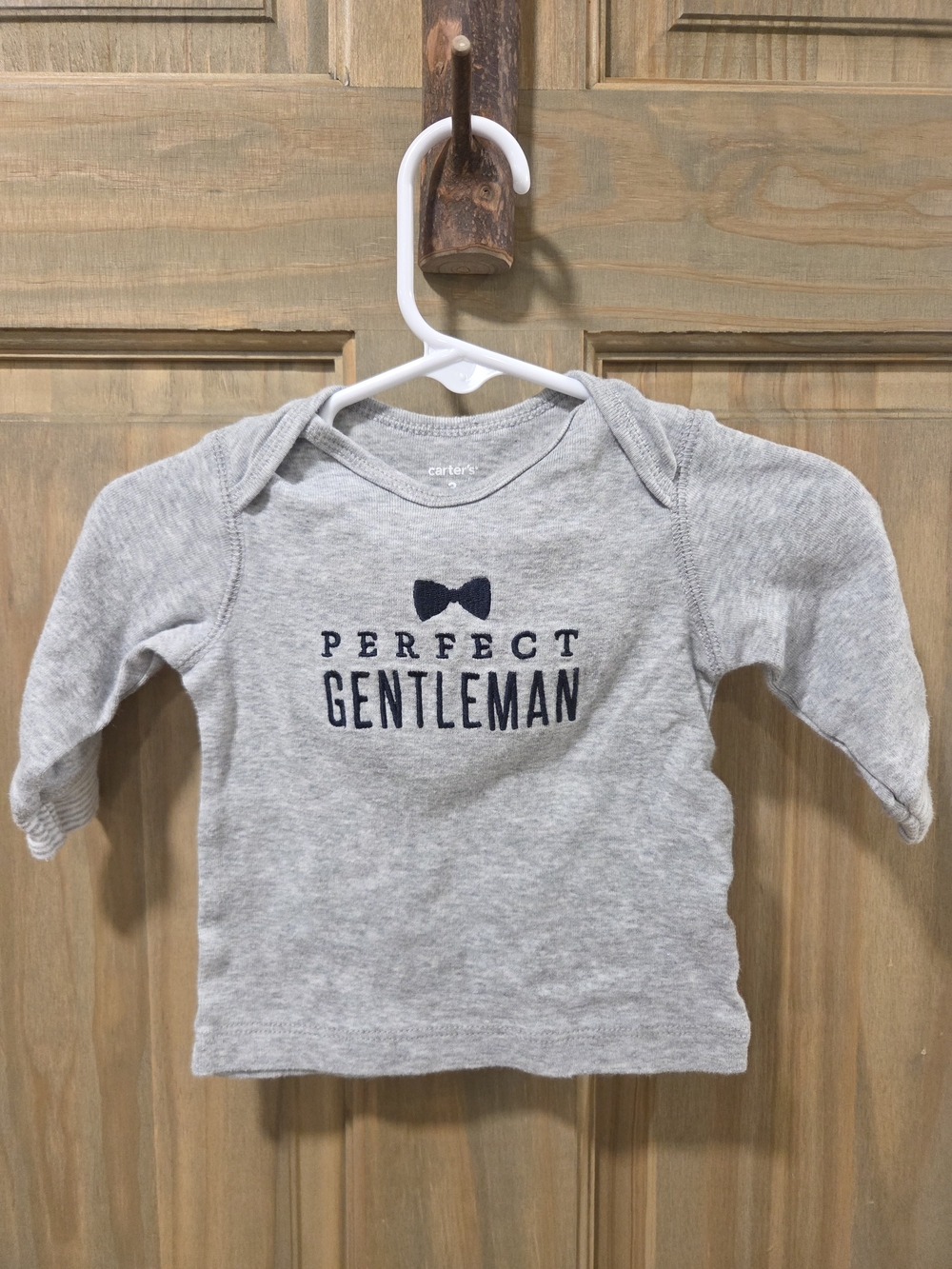 **BUNDLE & SAVE** Carter's "Perfect Gentleman" Gray Long-Sleeve Tee